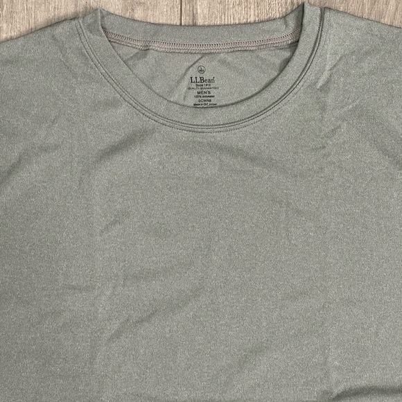 Men's L.L. Bean Large 42 - 44 Crewneck Shirt Gray Long Sleeve Pullover Layer New - Picture 5 of 8